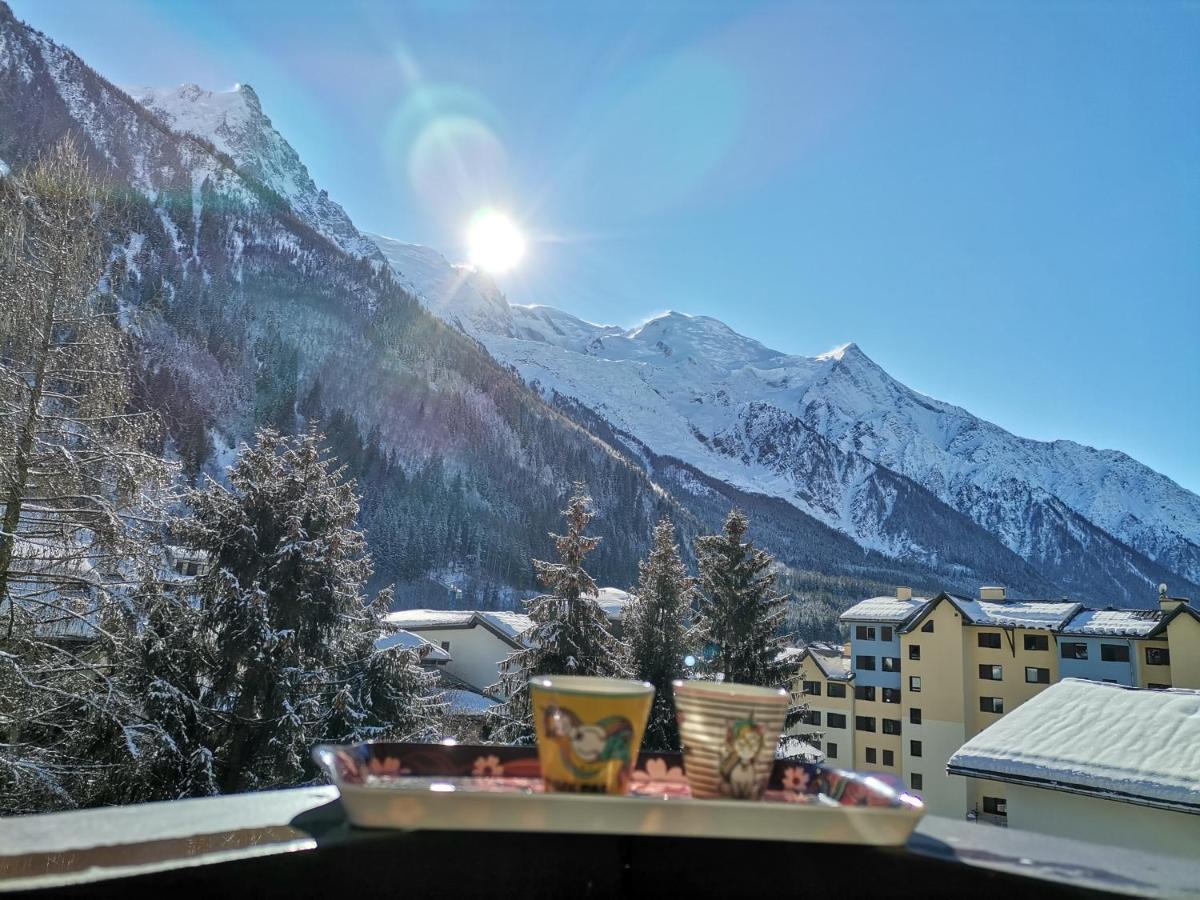 Apartamento Studio Face Au Mont-Blanc Chamonix Mont Blanc Exterior foto